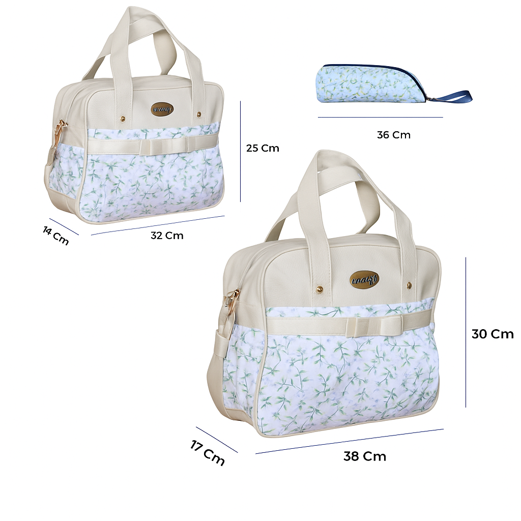 Bolso Pañalera 3 Piezas 9086