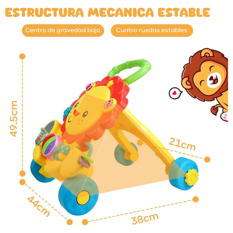 Andadera Leon Tipo Carretilla S918