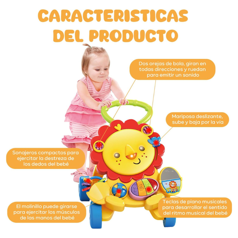 Andadera Leon Tipo Carretilla S918