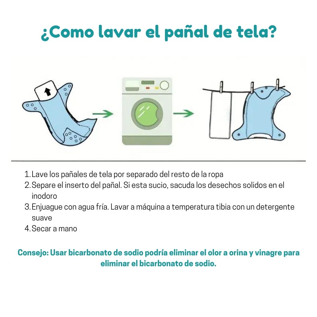 Pañal ecologico + 2 Insertos HL-2+2