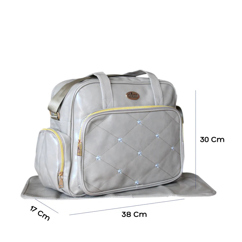 Bolso Pañalera Tipo Cuero 091