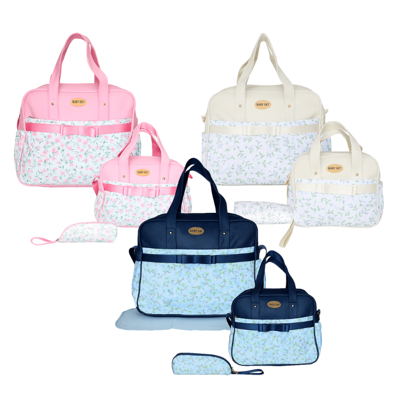 Bolso Pañalera 3 Piezas 9086